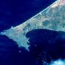 <p>Photo satellite de la presqu'ile du Cap Vert</p>