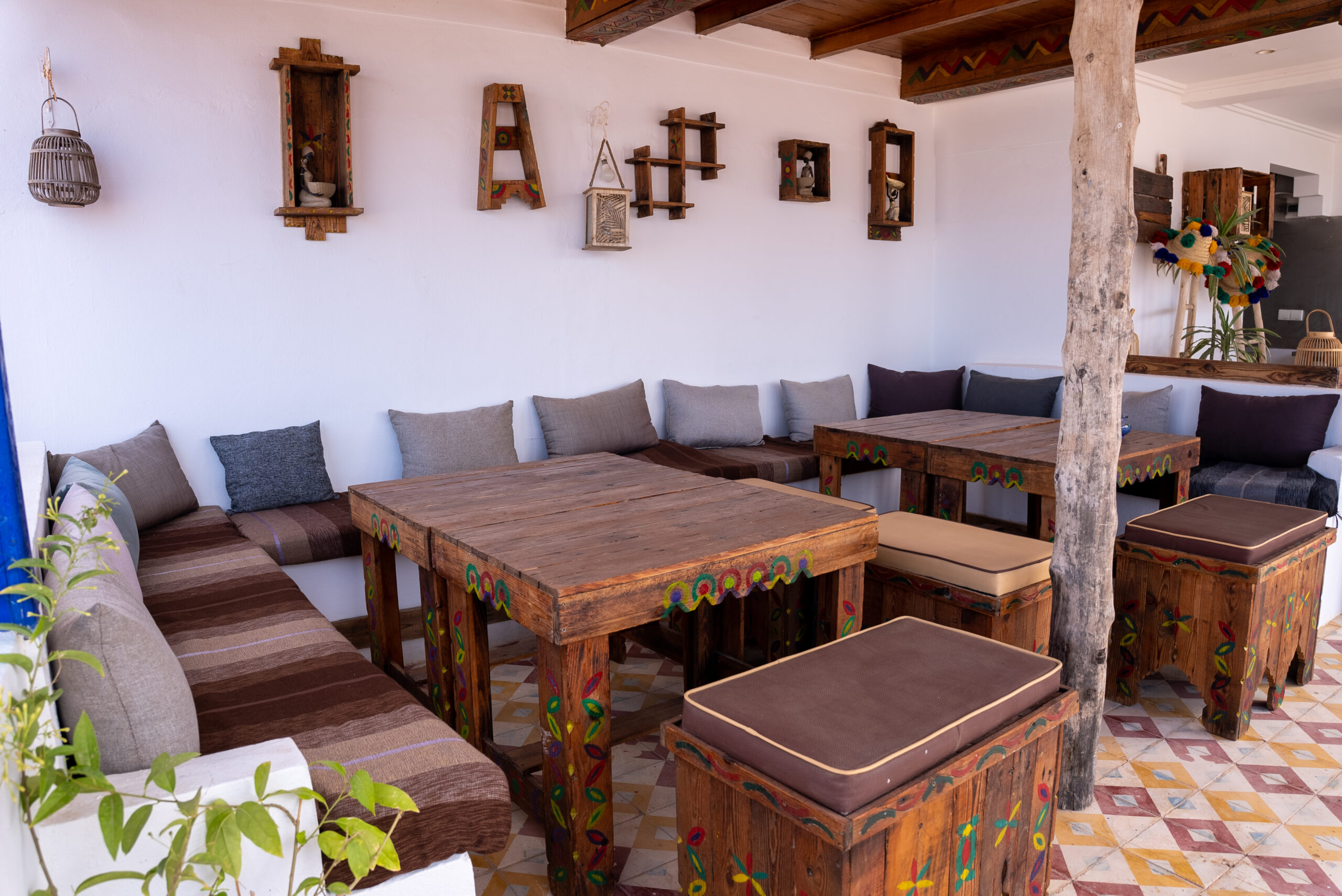 Dynamic Loisirs à Tamraght – espace repas extérieur