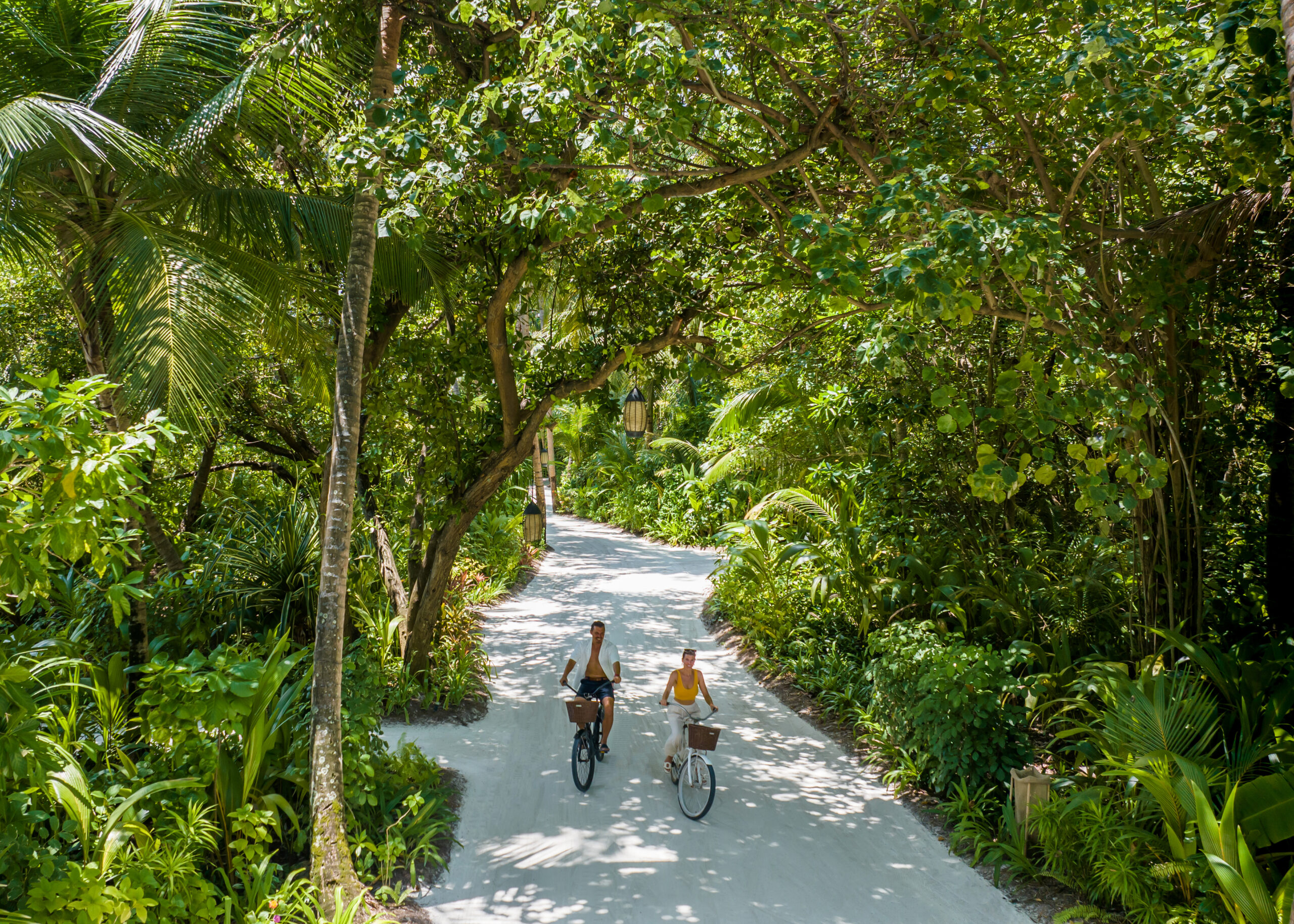 Niyama Private Islands - Cycling along the Greenery
