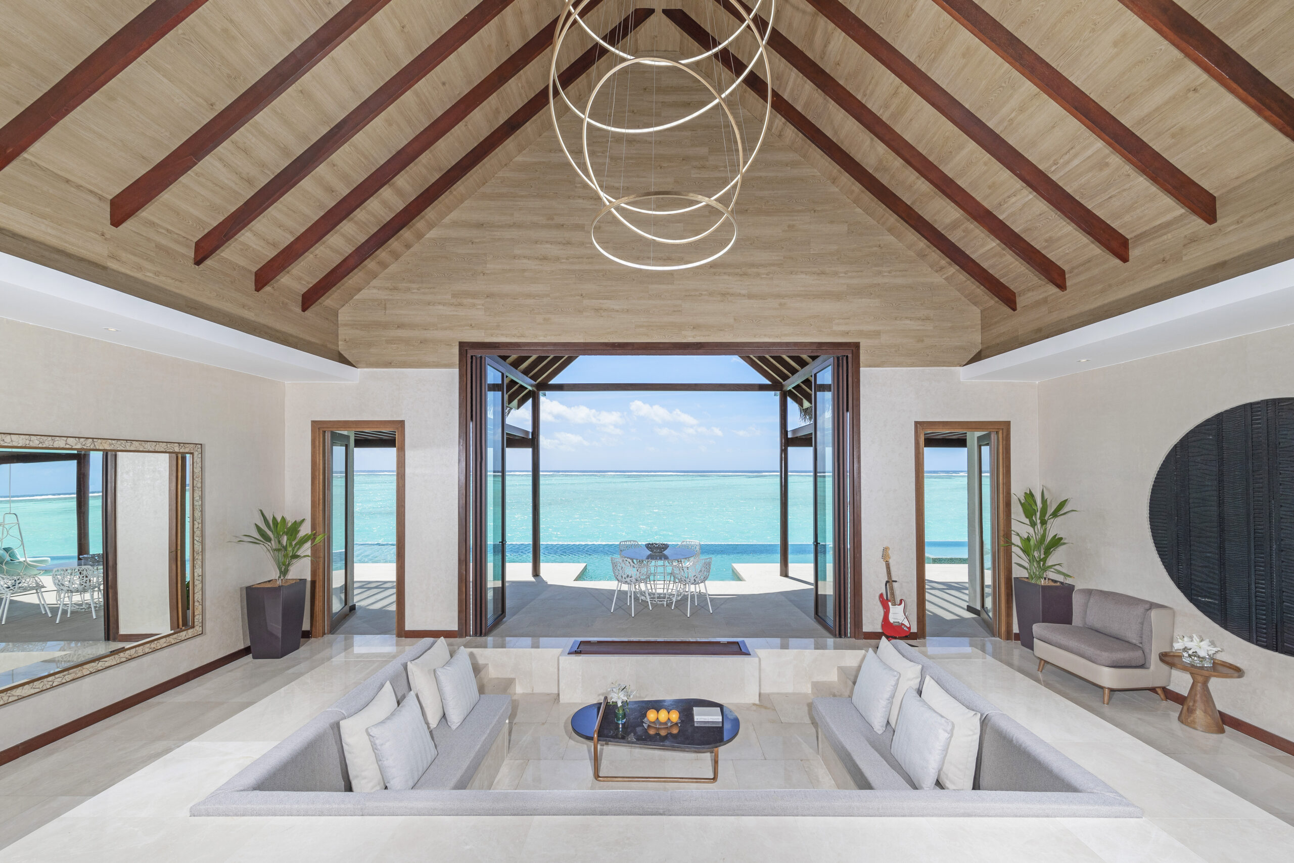 Niyama Private Islands - Two Bedroom Ocean Pool Pavilion Living Room