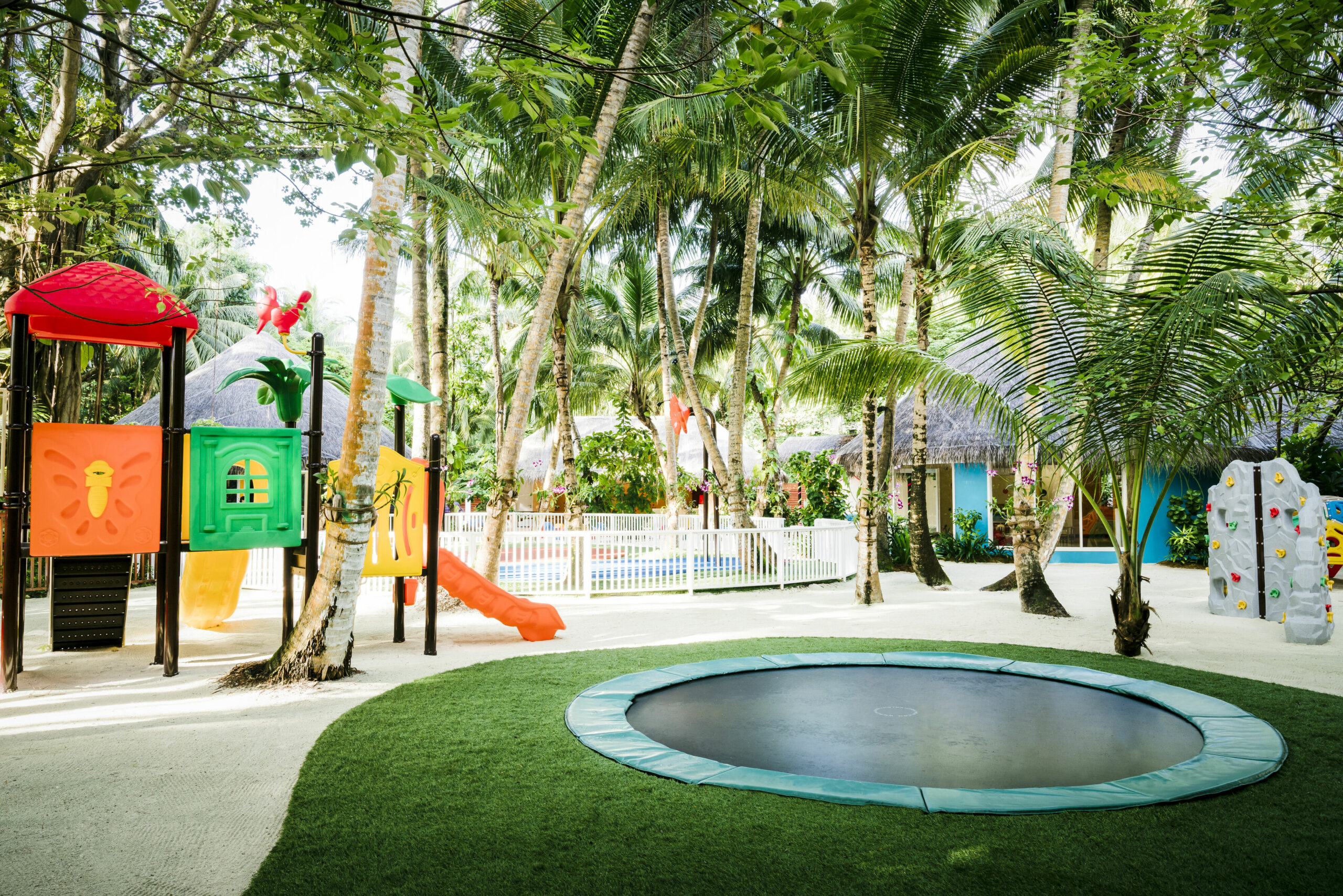 Niyama Private Islands - Kid Enjoying On Trampoline