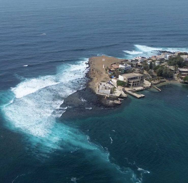 Vue aérienne de l'ile de N'Gor