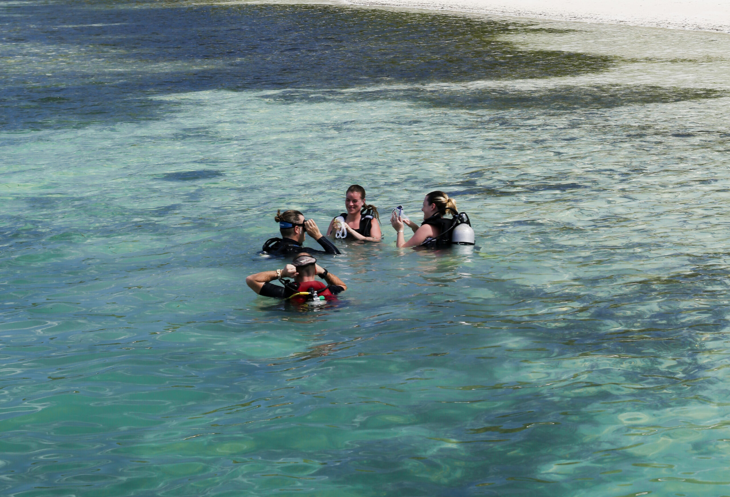 Baptême de plongée à Medhufushi